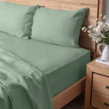 Solid French Linen Standard Pillowcases (Set of 2)